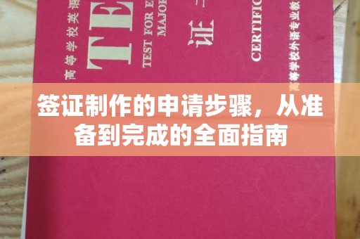 常平签证制作的申请步骤，从准备到完成的全面指南